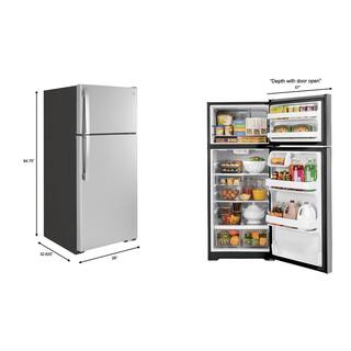 GE 16.6 cu. ft. Top Freezer Refrigerator in Stainless Steel GTS17GSNRSS