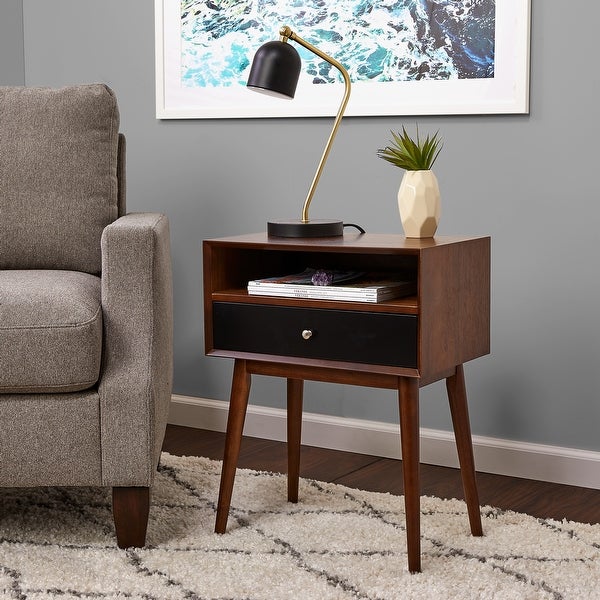 Adore Decor Calvin Side Table， Brown