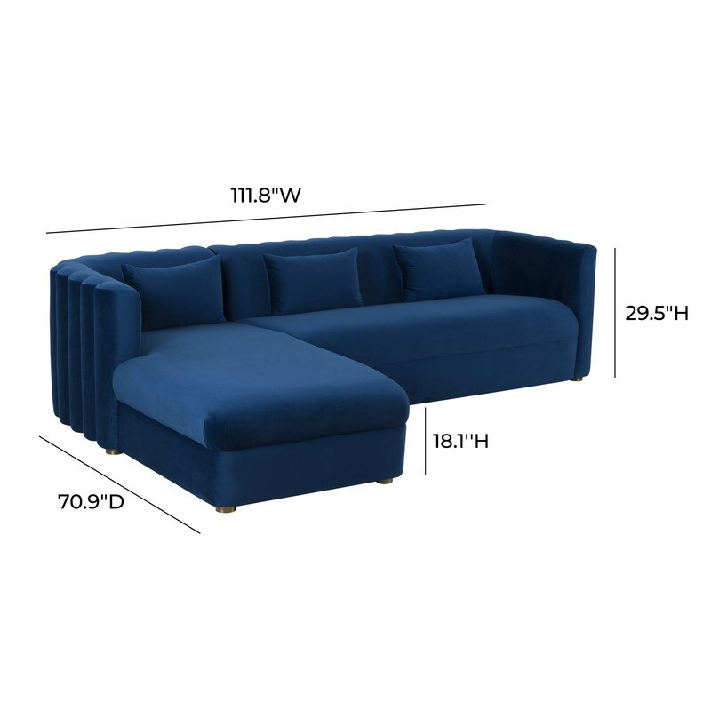 Callie Velvet Sectional