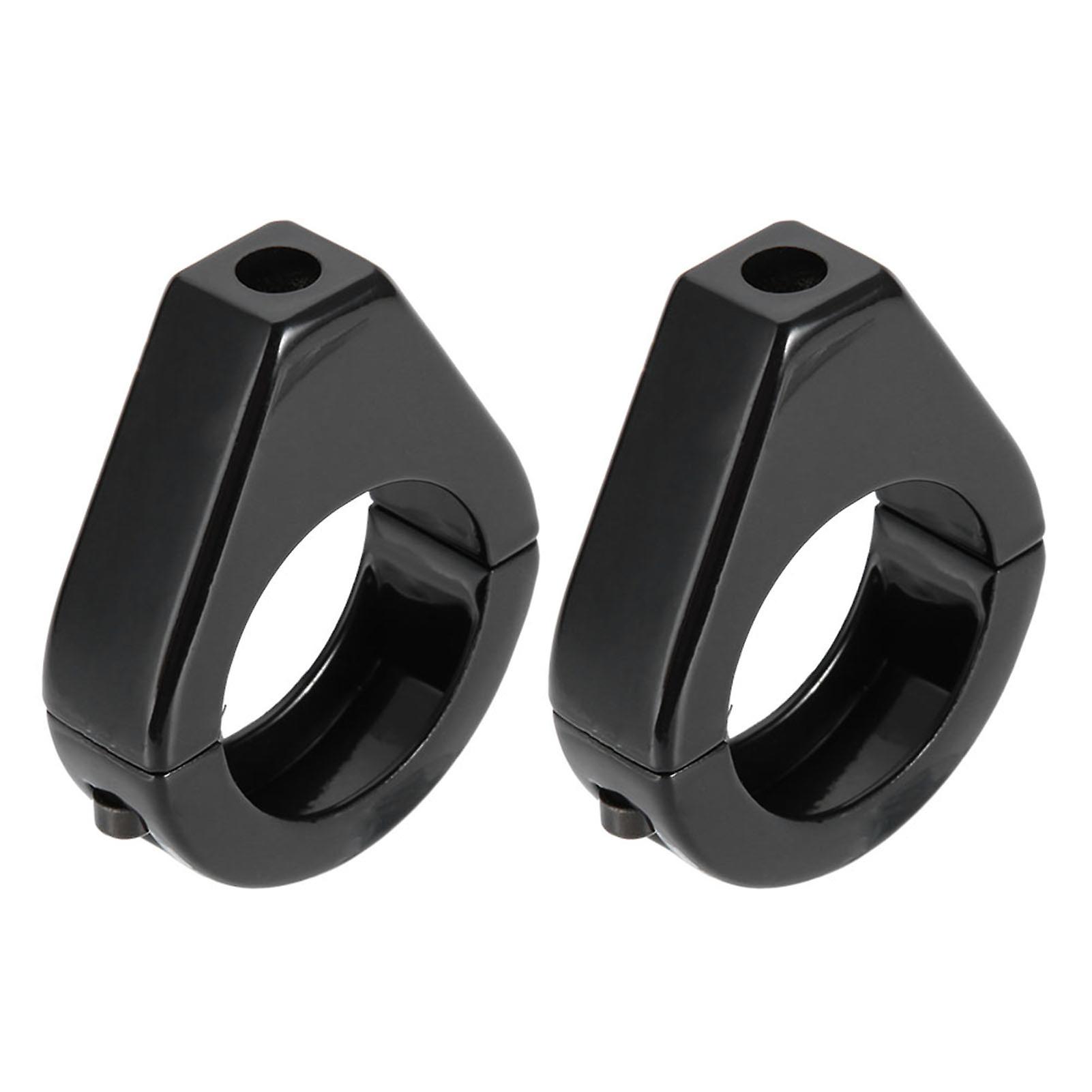 Aluminium Alloy Motorcycle Modified Turn Signal Light Mount Bracket 41mm Fork Clamps Black