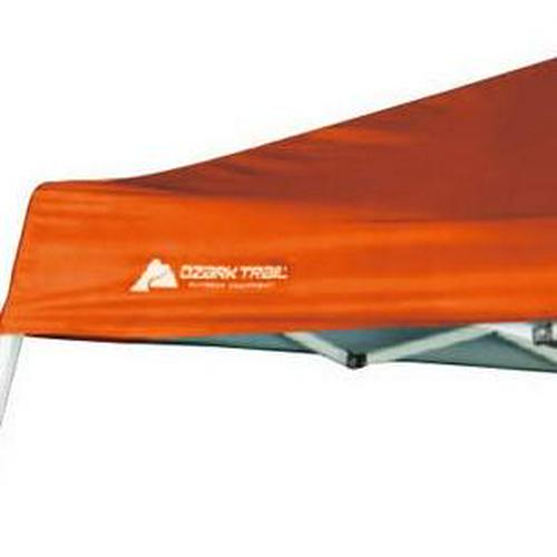 Ozark Trail 10and#8242; x 10and#8242; Instant Slant Leg Canopy， Orange， outdoor canopy