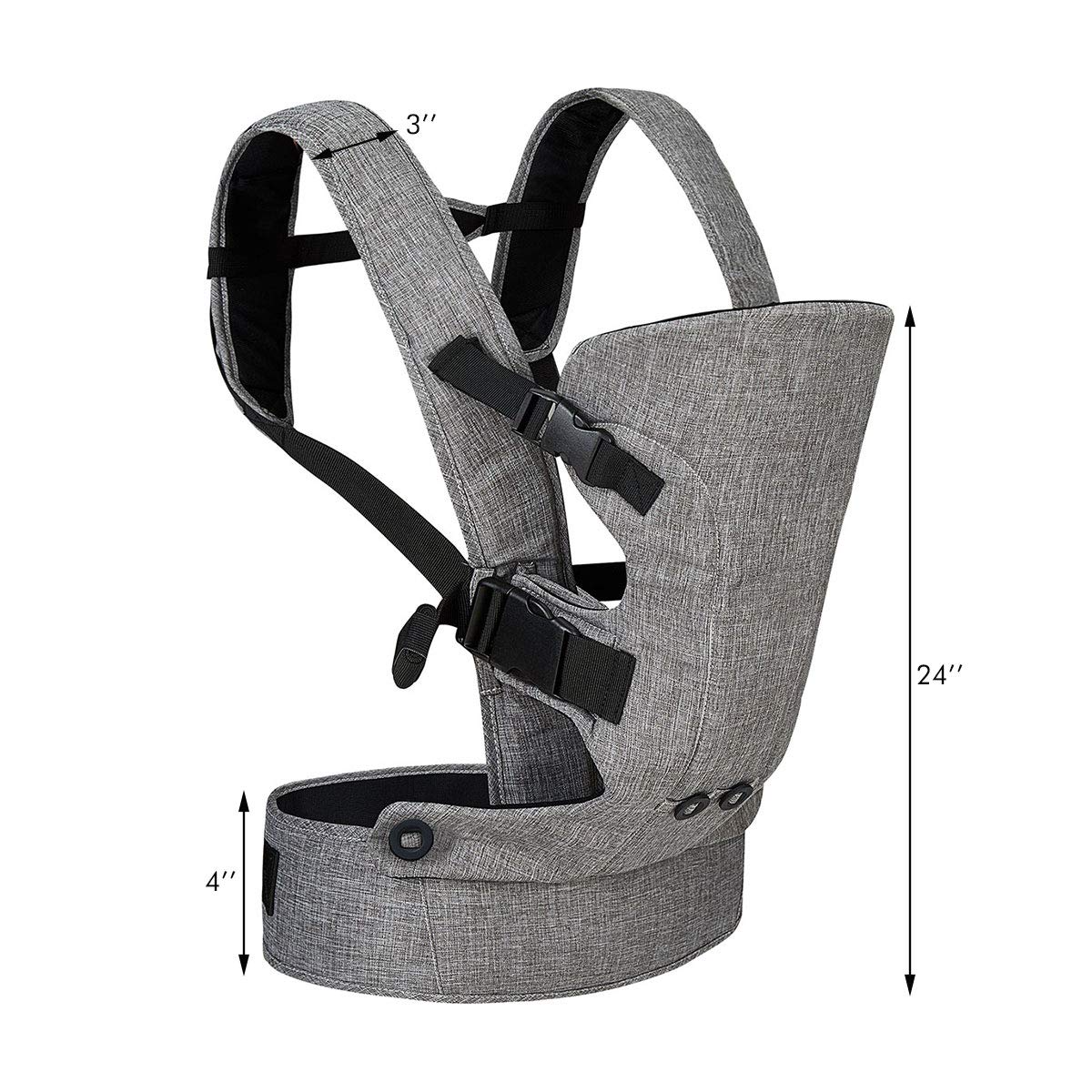 BABY JOY Baby Carrier, 4 in 1 Convertible Carrier with Adjustable Straps, Waist Belt and Breathable Mesh