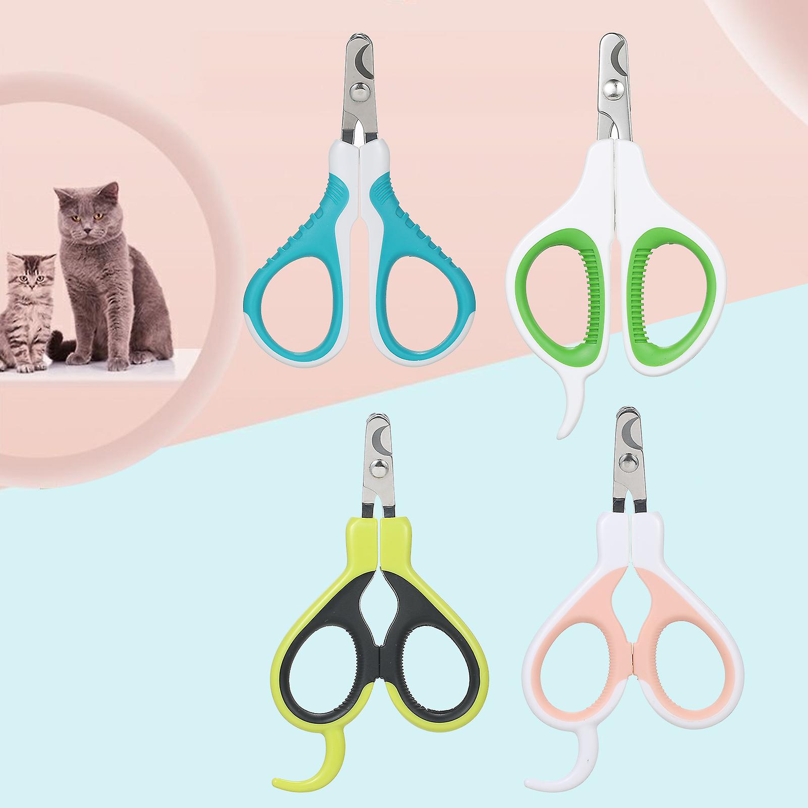 Pet Cat Nail Clippers - Professional Claw Trimmer For Cats，   Kittens， Hamsters And Small Breed Animals Pink Pink