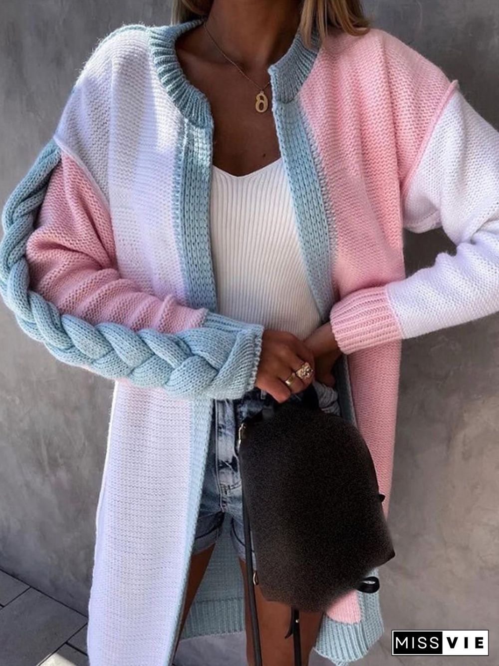 Casual Long Sleeve Outwears Cardigans