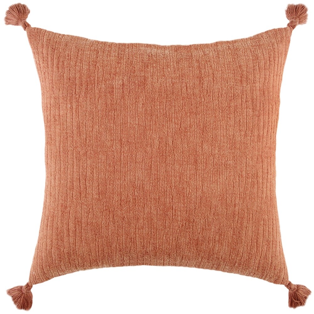 Solid With Tonal Abstract Cotton Pillow Cover