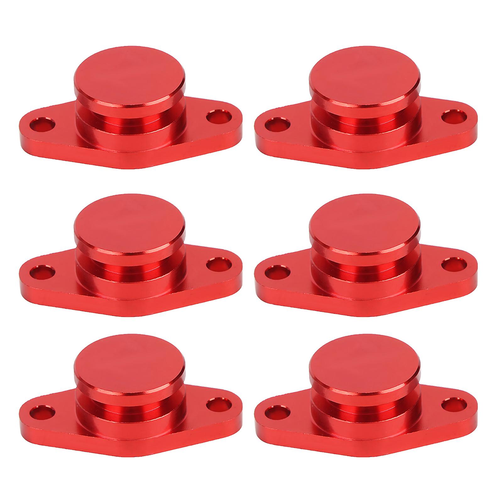 6x22mm Engine Swirl Flaps Delete Blanking Plugs With Rubber Gaskets Fit For M57/m57d25(red)