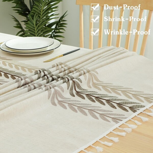 Rustic Tablecloth Cotton Linen Waterproof Tablecloths