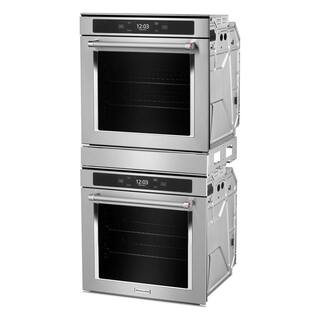 KitchenAid 24 in. Double Electric Wall Oven in Fingerprint Resistant Stainless Steel KODC504PPS