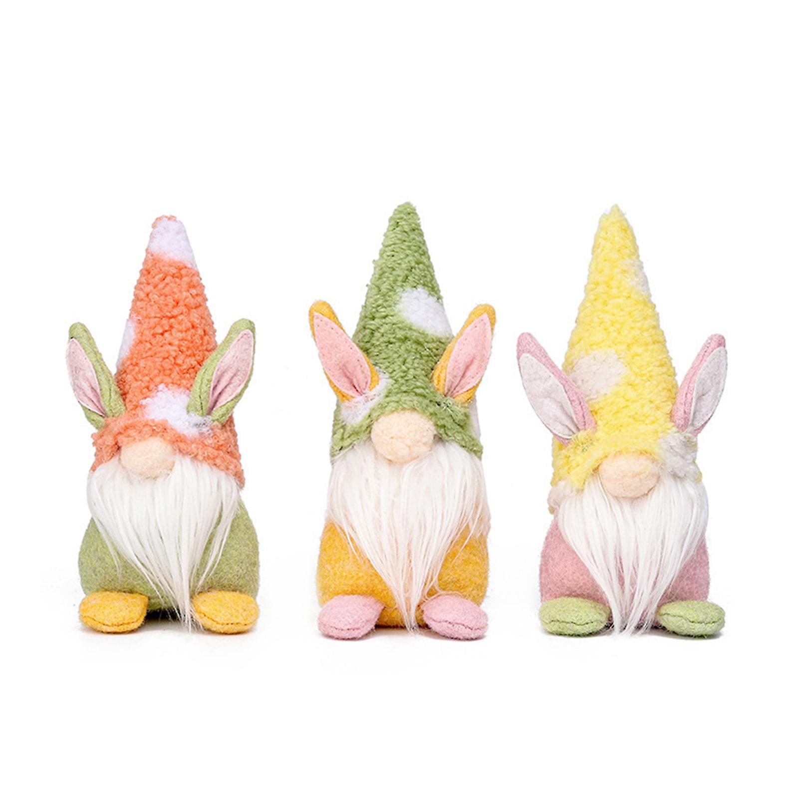 1pcs Handmade Gnome Faceless Plush Doll For Kids Women Men Easter Decoration Ornament Gift Yellow No.262021