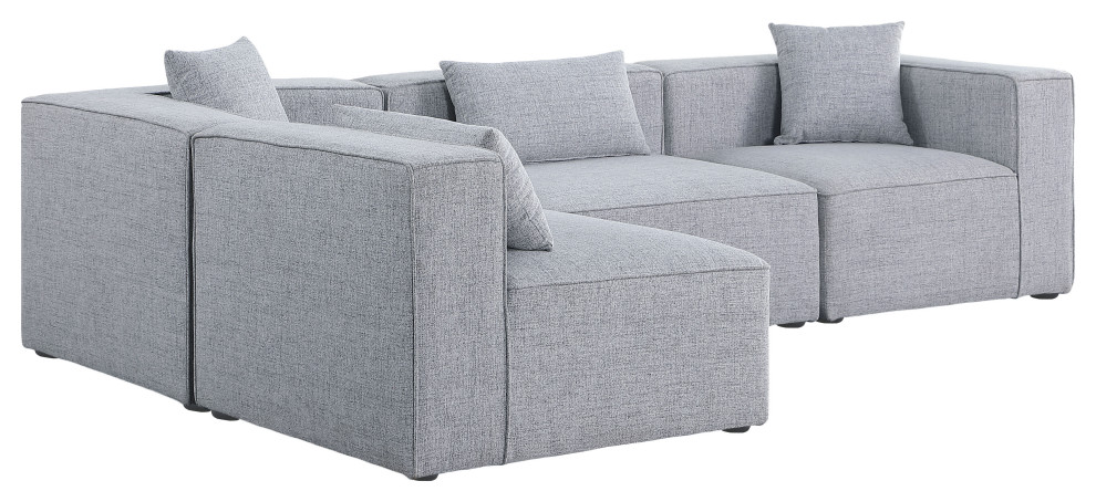 Cube Upholstered Modular Sectional   Transitional   Sectional Sofas   by Meridian Furniture  Houzz