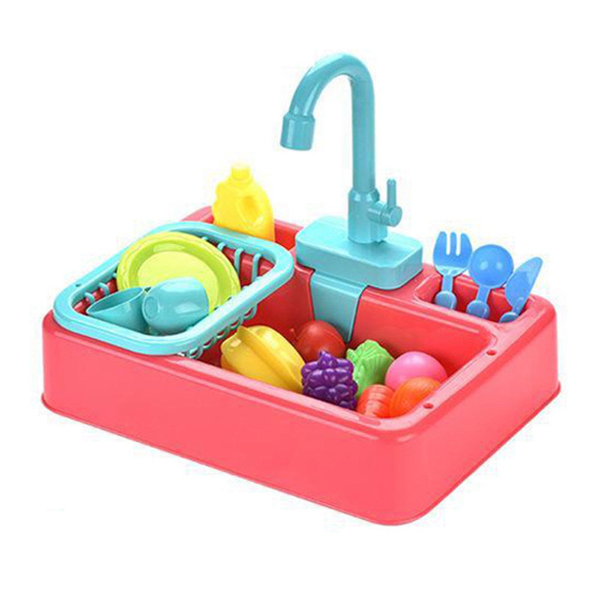 Kitchen Sink Toys for Girls, Water Table for Toddlers 2 3 4 Year Old,Play Kitchen Toy Set