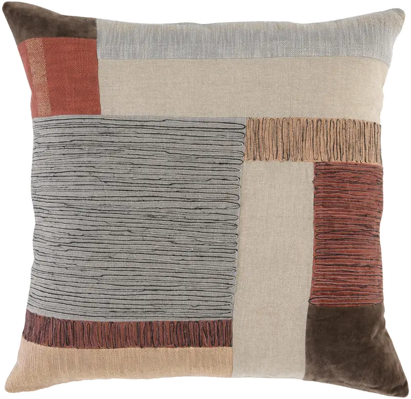 Transitional Multi Color Velez Throw Pillow