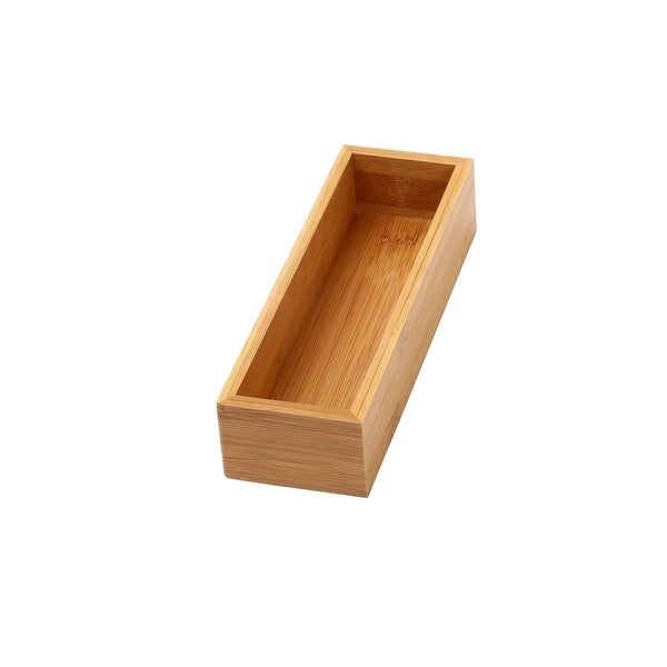 YBM Home Bamboo Kitchen Drawer Organizer Storage Box