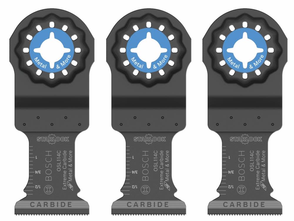 Bosch 1-1/4 In. Starlock Oscillating Multi Tool Carbide Plunge Cut Blade 3 Pk. OSL114C-3 from Bosch