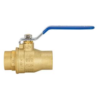 EASTMAN 1 in. x 1 in. Brass Sweat C x C Full Port Ball Valve 20065LF