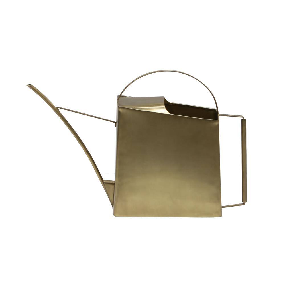 ACHLA DESIGNS 13 in. L Brushed Finished Solid Brass Elegant Modern Windowsill Watering Can WC-08