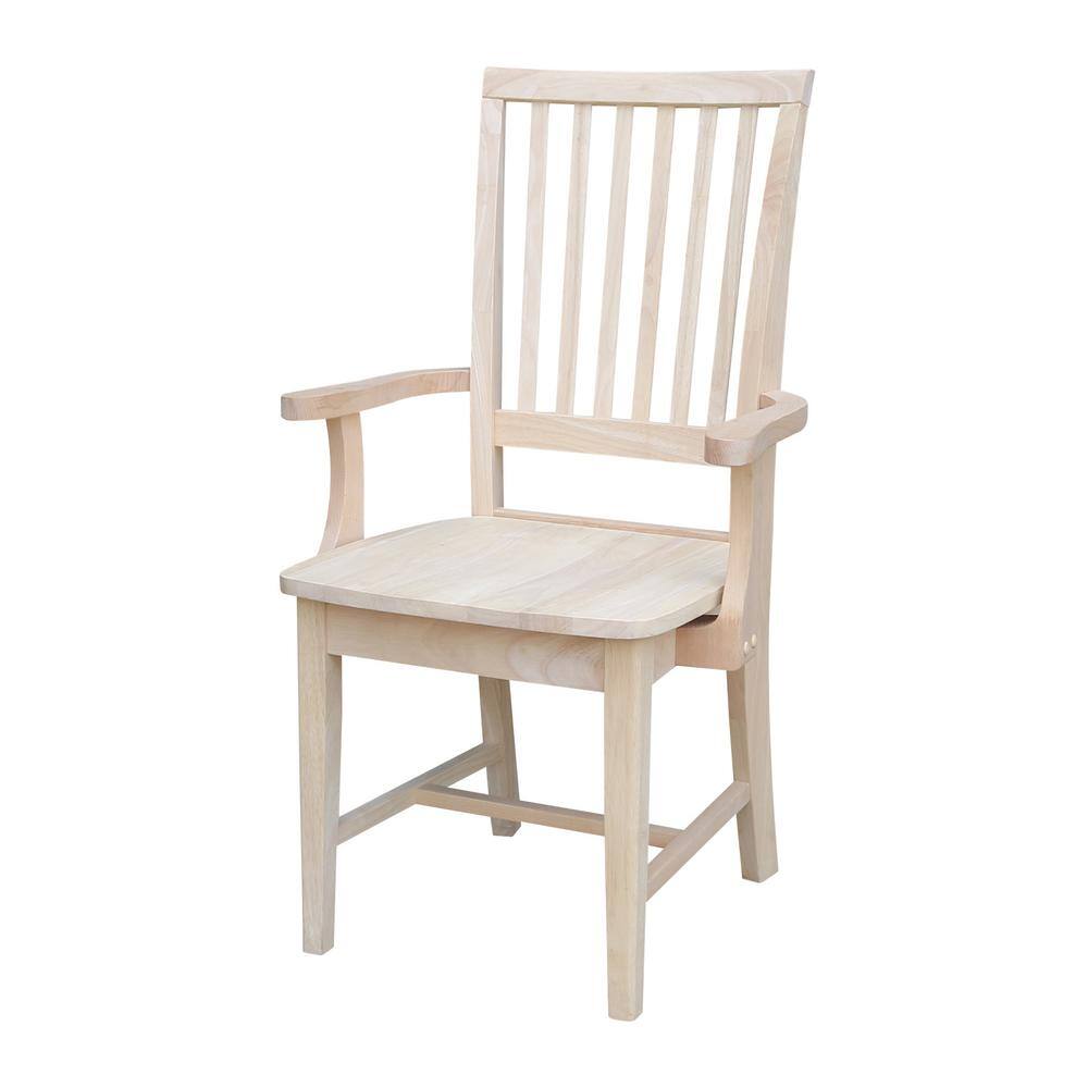 International Concepts Unfinished Wood Mission Side Chair 265A