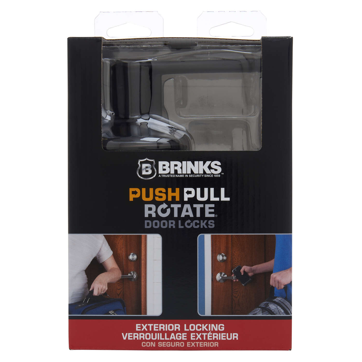 Brinks Push Pull Rotate Glenshaw Oil Rubbed Bronze Entry Lever KW1 1.75 in.