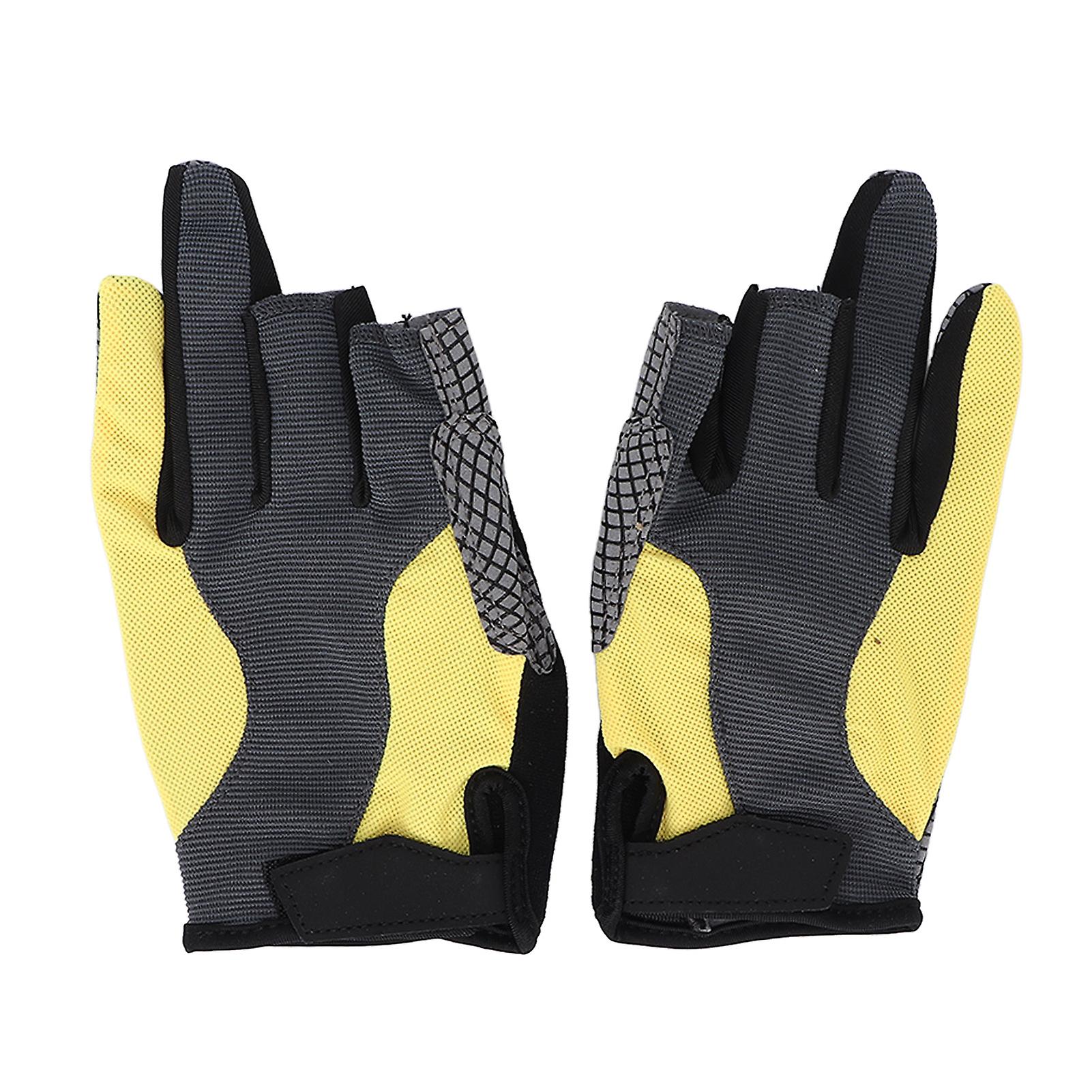 Fishing Gloves Outdoor Riding Boating Non Slip Wear Resistant Sports Fishing Fingerless Glovesxl