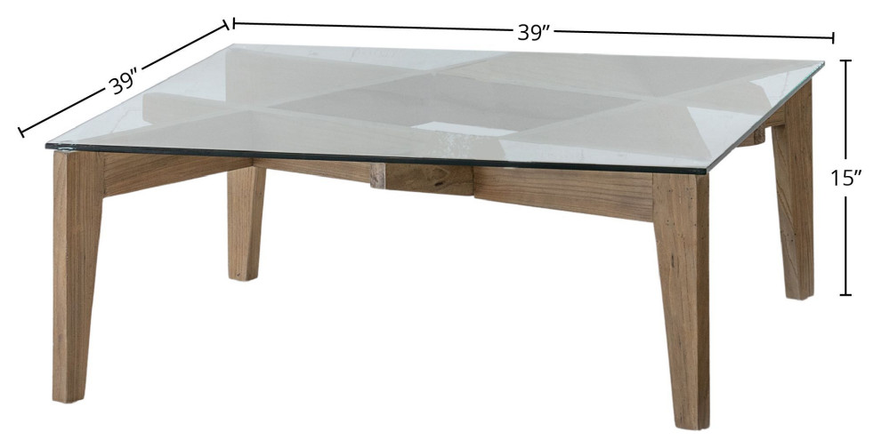 Cosimo Coffee Table  Brown   Transitional   Coffee Tables   by LH Imports  Houzz