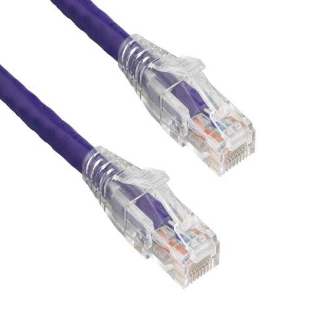 SANOXY 14 ft. Cat6 550 MHz UTP Ethernet Network Patch Cable with Clear Snagless Boot Black SNX-CBL-LDR-C6117-1014