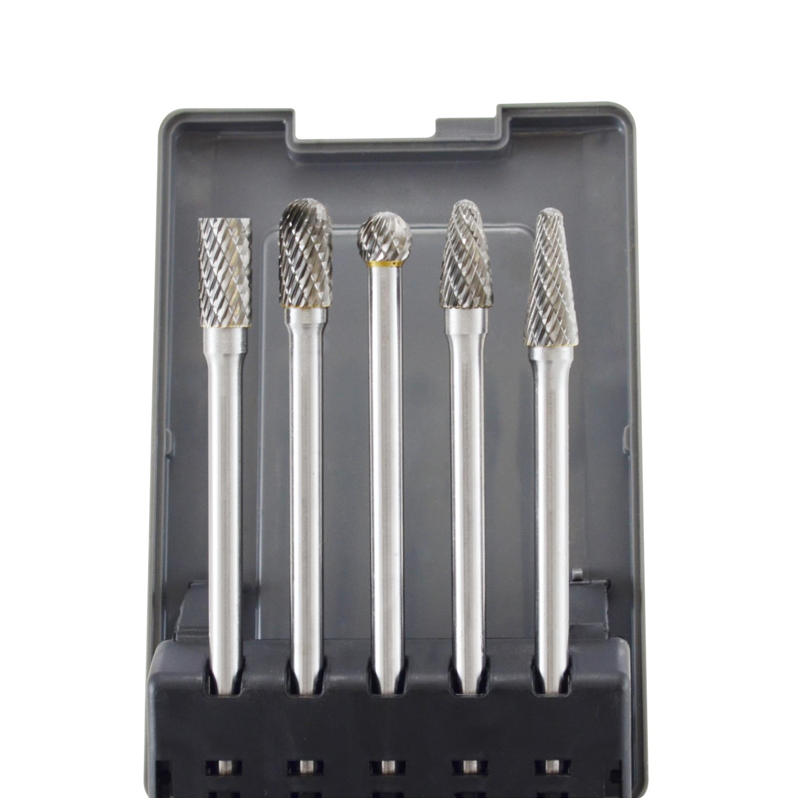 Astro Pneumatic Tool Company 2185 Astro Pneumatic Tool Company 5-Piece Double-Cut Carbide Rotary Burr Sets