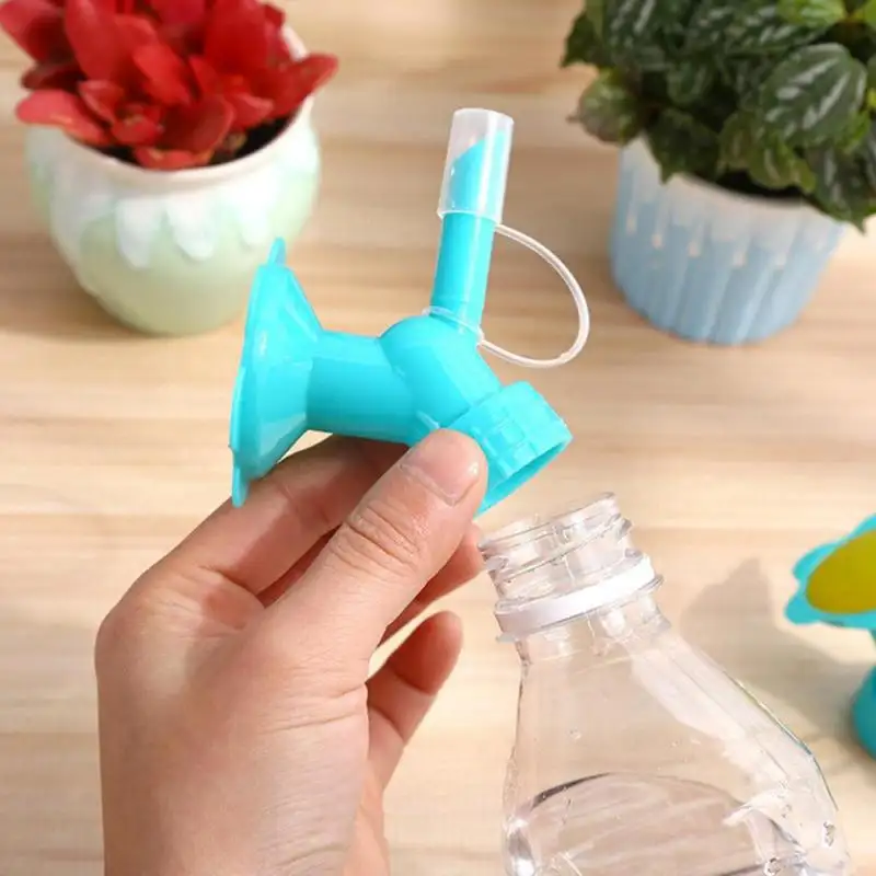 2 In 1 Plastic Sprinkler Nozzle  Bottle Shower Cap Flower Plant Vegetable Watering Device Watering Can Sprinkler