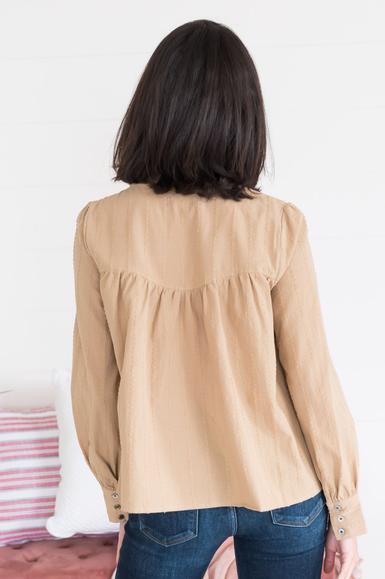 All the Feels Modest Blouse