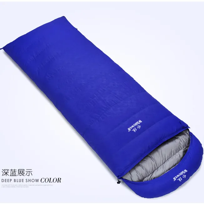 Shanghai 2022 Sleeping bag for adults nap envelope down sleeping bag 1000G white duck down envelope outdoor camping sleeping bag