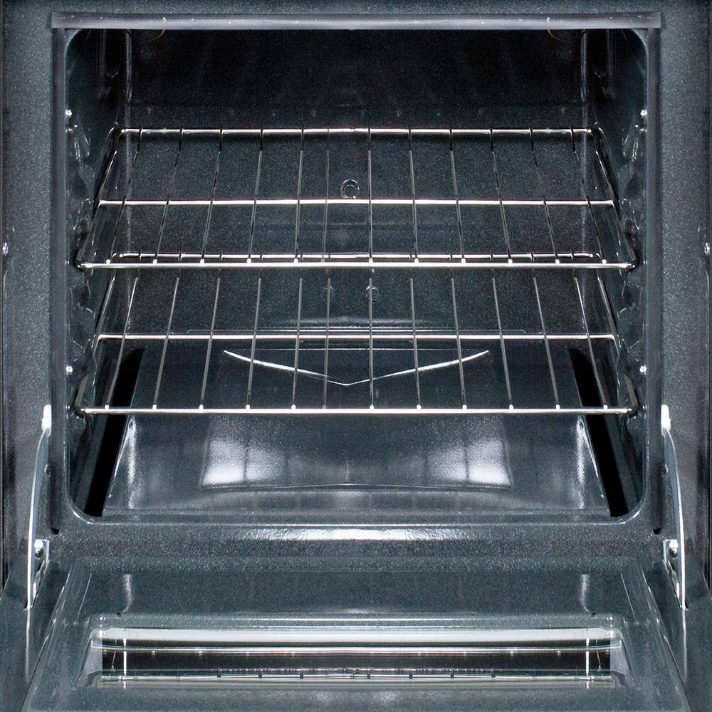 Summit Appliance 20 in. 2.5 cu. ft. Slide-In Electric Range in Stainless Steel TEM110BRWY