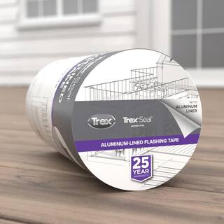 Trex RainEscape Trex 11 in. x 50 ft. Ledger Tape Self-Adhesive Butyl Tape with Aluminum Liner TS 0042