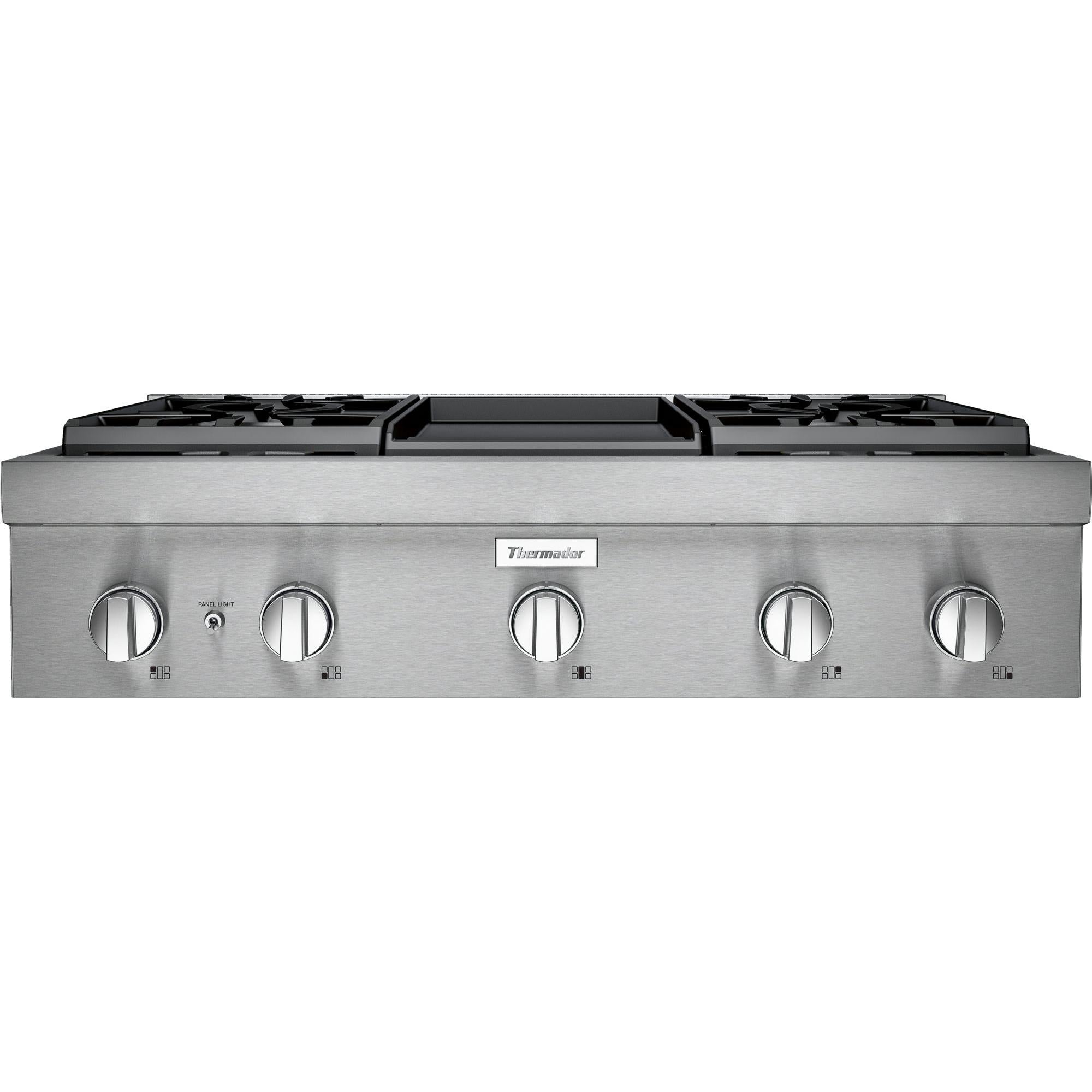 Thermador 36-inch Built-in Gas Rangetop with Griddle PCG364WD