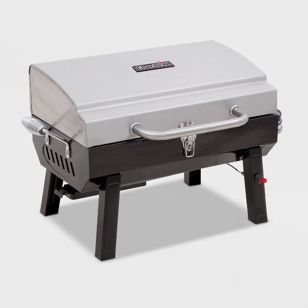 Char broil Deluxe Tabletop 10 000 Btu Gas Grill 465640214 Gray