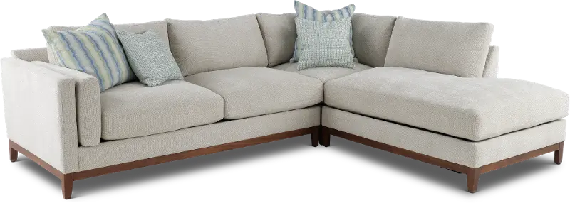 Kelsey Dove Beige 3 Piece Sectional