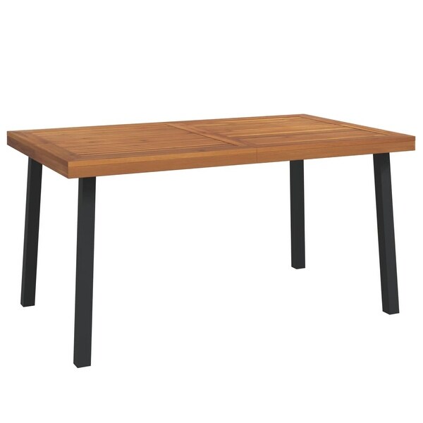 vidaXL Patio Table multisize Solid Wood Acacia