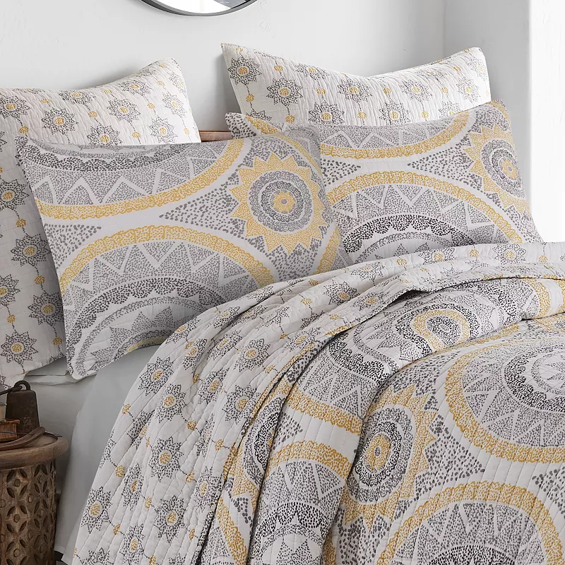 Levtex Home Luiza Ochre Quilt Set with Shams