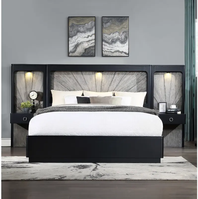 Astoria Black and Gray Queen Wall Bed