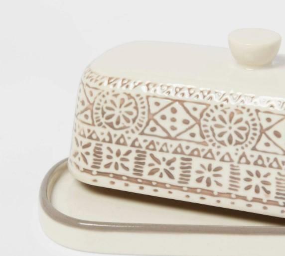 Threshold Stoneware Genesis Butter Dish