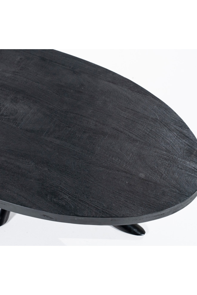 Oval Black Coffee Table  Eleonora Oscar   Industrial   Coffee Tables   by Oroa   Distinctive Furniture  Houzz