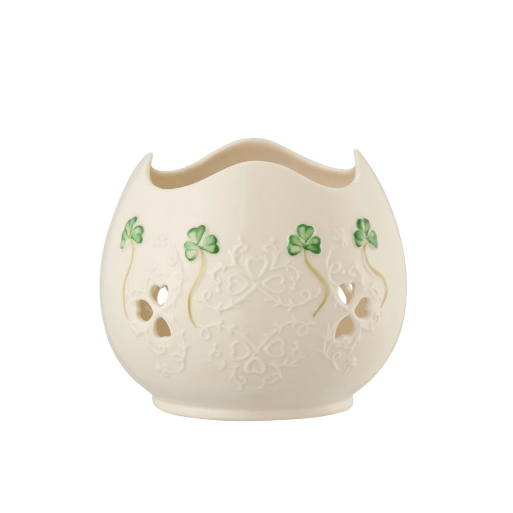 Belleek Classic Shamrock Lace Votive