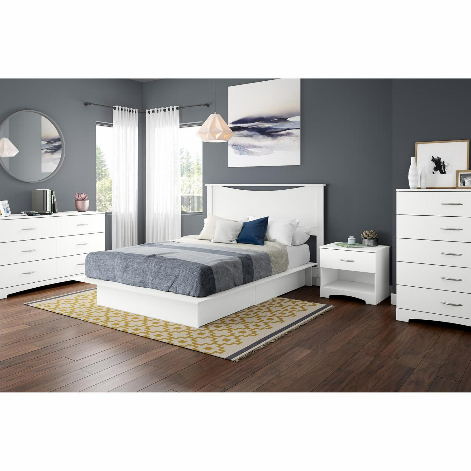 South Shore Step One 5-Drawer Chest  White， Finish  Pure White