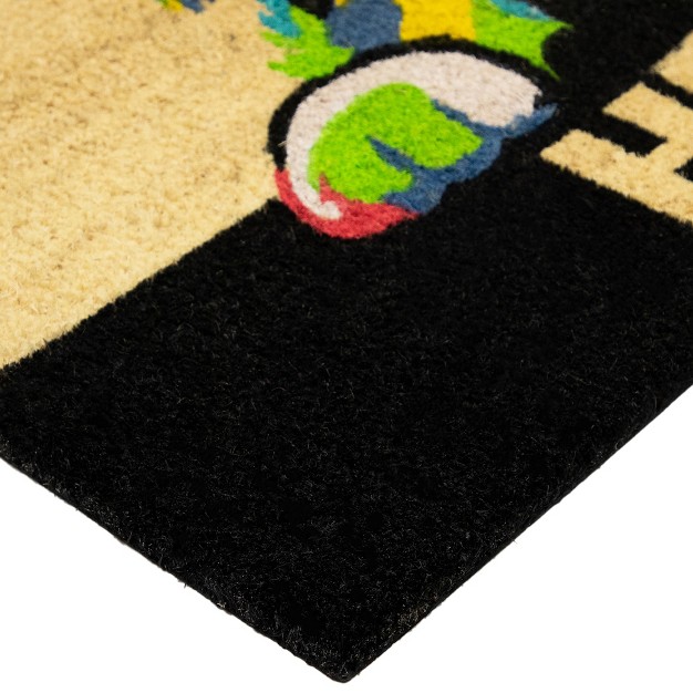 Multicolor Dog Outdoor Coir Doormat 18 quot X