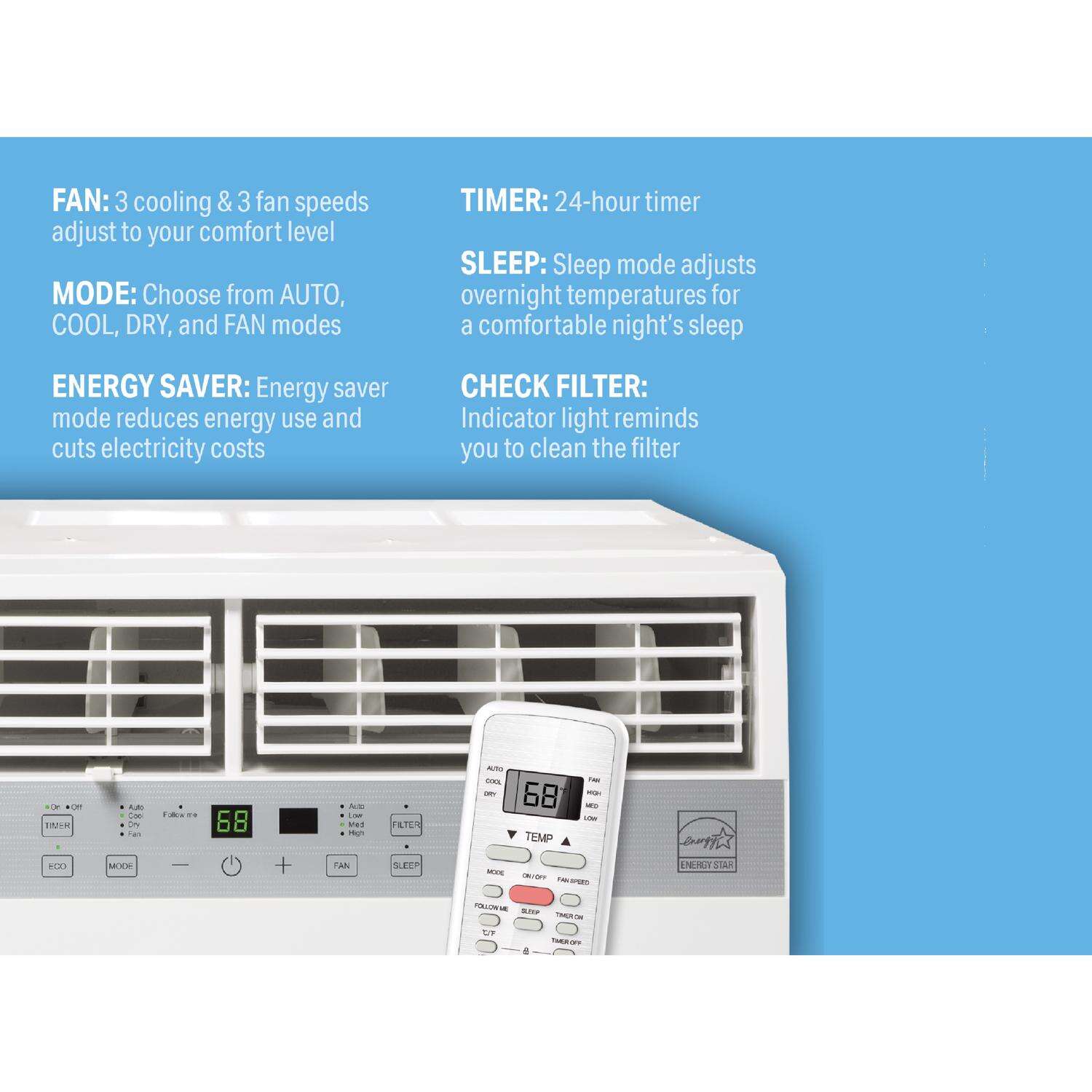 Perfect Aire 12000 BTU Window Air Conditioner w/Remote