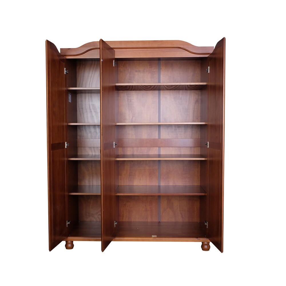 Palace Imports 100% Solid Wood Set of 4 Small Shelves for Kyle Wardrobe Armoires