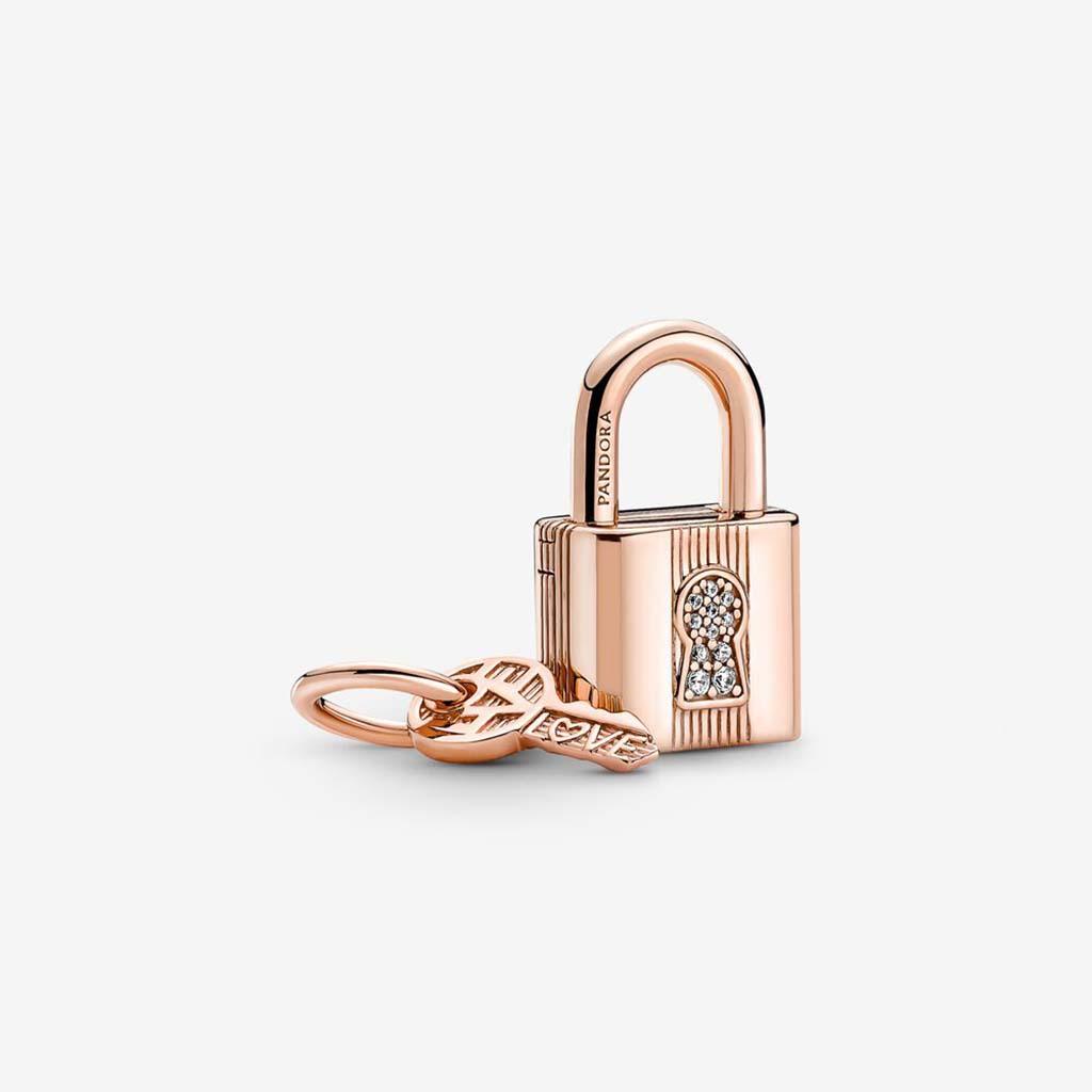 PANDORA  Padlock & Key Dangle Charm