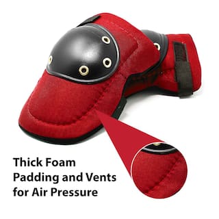 Safe Handler Tough Cap Thick Foam Padding Adjustable Elastic Straps (RED) BLSH-ES-PE-KP