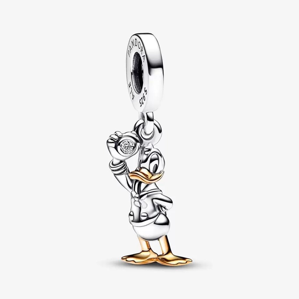 PANDORA  Disney 100th Anniversary Donald Duck 0.009 ct tw Lab-created Diamond Dangle Charm