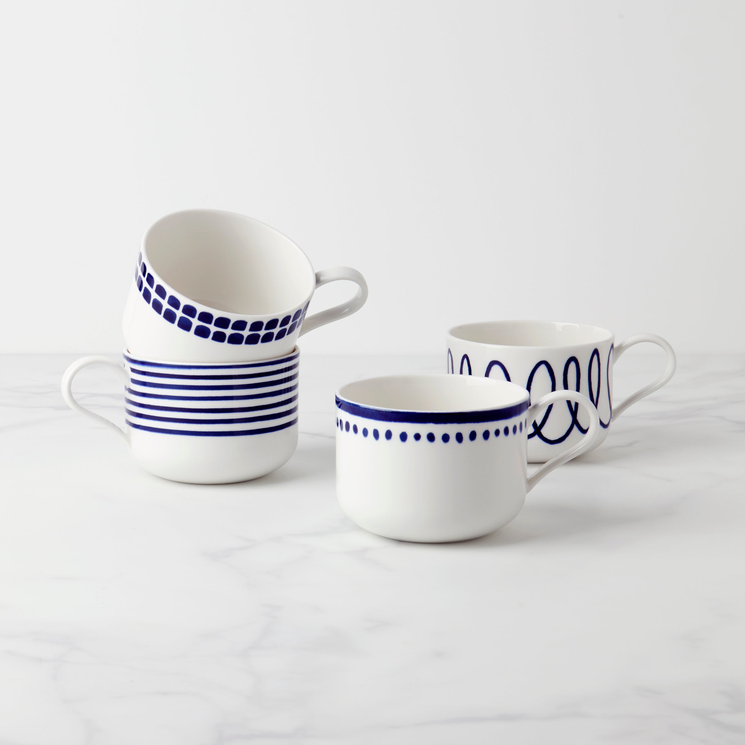 Charlotte Street 4-Piece Mugs