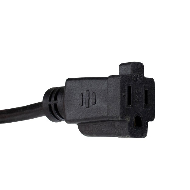 Northlight 20 x27 Black 3 prong Outdoor Extension Power Cord