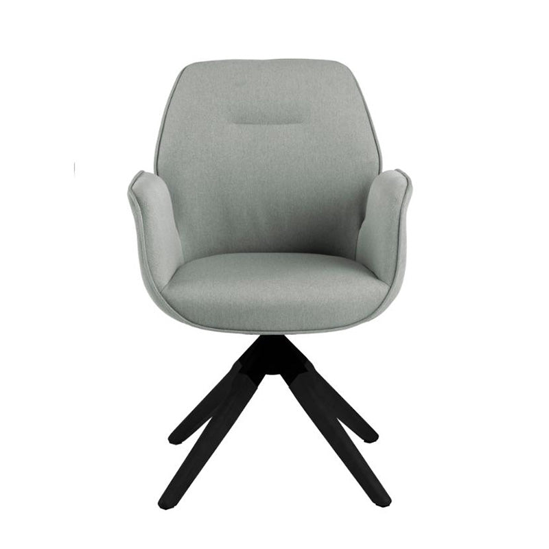 Arden Swivel Dining Chair - Grey & Black